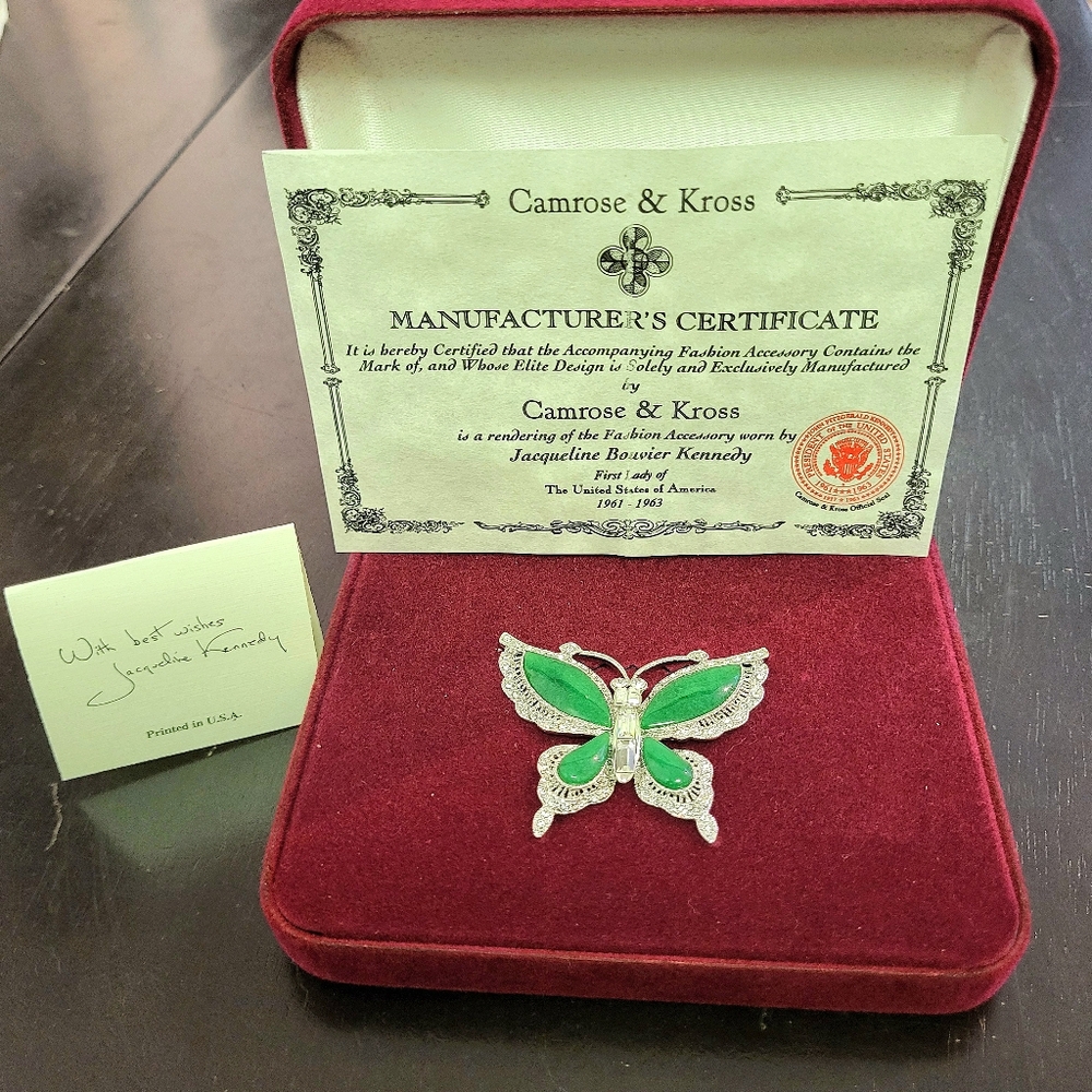 Camrose and Kross JBK green butterfly - Picture 3 of 5